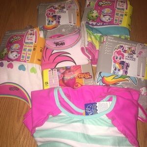 Bundle DEAL  5 girls thermal underwear set 1 gown